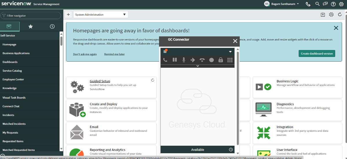 Widget in ServiceNow